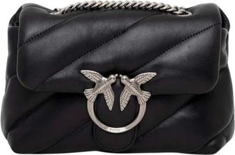 Pinko Pinko, Dames, Tassen, Zwart, Maat: ONE Size Leer