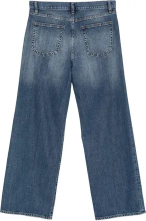 Frame Denim Womens Jeans The Off Duty Stroll Blue Cotton