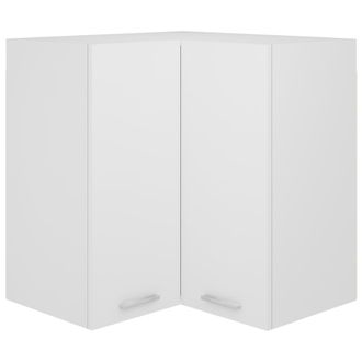 vidaXL Pensile Angolare lyon Bianco 57x57x60 Cm - Vidaxl