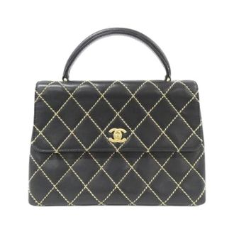 Chanel Pre-owned Wild Stitch Calf Shoulder Bag - Dames - Pre-owned - Zwart - Maat: ONE Size Leer