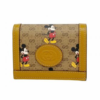 Gucci Brown Pvc Wallet (Bi-Fold) (Pre-Owned)