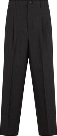 Ami Dark Grey Pleated Trousers