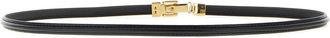 Fendi Logo-Engraved Leather Belt - Black