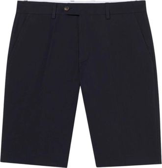 Brooks Brothers Cotton Poplin Shorts - Heren - Korte Broeken - Blauw - W34 - Katoen - Korte Broeken