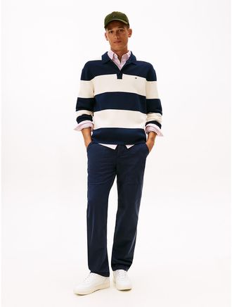 Tommy Hilfiger Mens Regular Fit Garment-Dyed Utility Pant - Navy - 31W x 32L