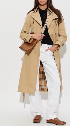 Burberry Trench Coat Waterloo, Womens, Beige