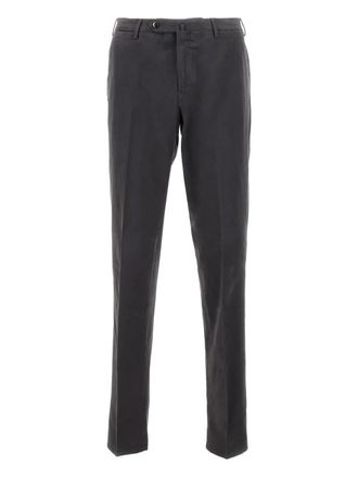 Pantaloni Torino Mens Charcoal Stretch Modal Blend Pant - Dark Grey - Size EU 46 (Mens)