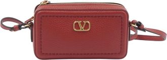 Valentino Alltime Mini Crossbody Bag - Dames - Schoudertassen - Rood - ONE Size - Leer - Tassen