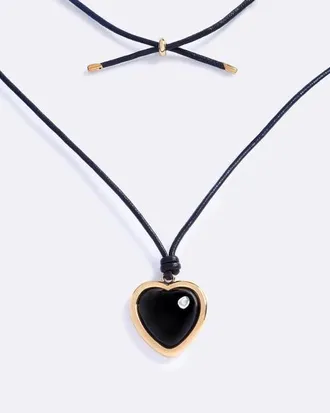 Emma Pills Nightgasm Rope Necklace in Black Glo at Nordstrom, Size 30