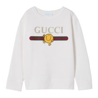 Gucci Mr. Men Little Miss Cotton Sweatshirt - male - Gucci - Kids Sweatshirts - White - 10 Y - Kids