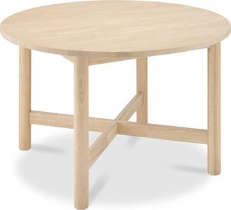 Best Choice Products 47In Round Solid Wood Dining Table, Modern Farmhouse Table For 4, Space Saving, Easy Assembly