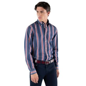 Harmont & Blaine Gestreept Prismashirt voor Mannen - Heren - Overhemden - Blauw - S - Overhemden