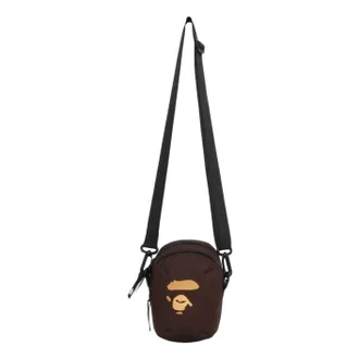 A Bathing Ape Ape Head Camera Pouch M Travel Brown 0ZXBGMX00490QBWX