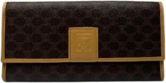 Celine Pre-owned Lederen Portemonnee - Dames - Vintage Accessoires - Bruin - ONE Size - Leer - Vintage