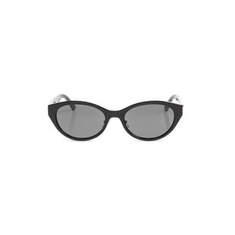 Jimmy Choo London Sunglasses, female, Black, Size: 55 MM Cat-eye Sunglasses
