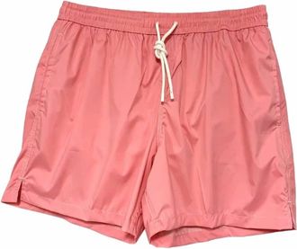 Fedeli Mens Madeira Airstop Swim Shorts Trunks In Sunny Pink