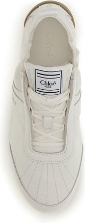 Chlo&eacute; Womens Sneakers Kick Eggshell Upper: Fabric Trainers