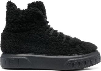 Casadei Enkellaarsjes - Dames - Winterlaarzen - Zwart - 36 EU - Polyester - Schoenen