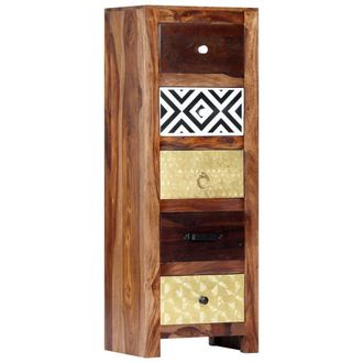 vidaXL Aparador De Madera Maciza De Acacia 40x30x110 Cm Vidaxl