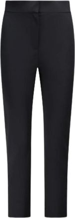 Max Mara Quirino Broeken - Dames - Vrijetijds broeken - Zwart - 2XS - Leer - Broeken