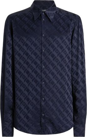 Dolce & Gabbana Shirt met monogram - Blauw