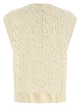 Polo Ralph Lauren Cable-Knit Wool-Cashmere Vest - Cream