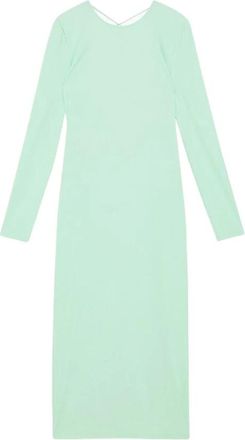 Patrizia Pepe Midi Jurk - Dames - Jurken - Groen - Maat: XS Polyamide