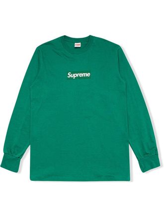 SUPREME T-shirt met lange mouwen - Groen