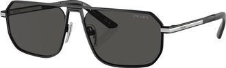 Prada Sunglasses, unisex, Black, Size: 59 MM Pra53S Sunglasses