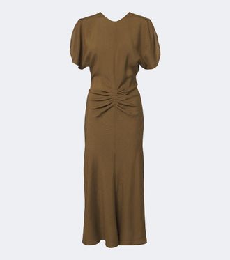 Victoria Beckham Bela ruched midi dress