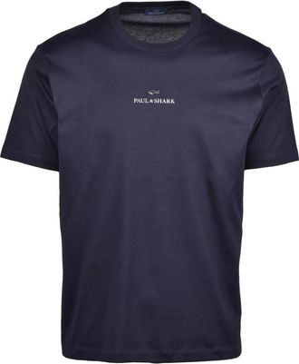 Paul & Shark Tops, Heren, Blauw, S, Katoen, T-shirt