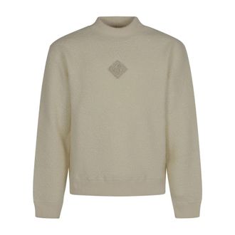 Casablanca Sweatshirts, male, Beige, Size: L Cashmere Sweatshirt