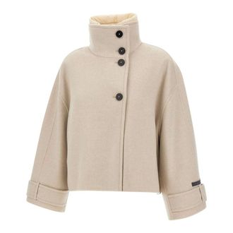 Duno Jassen, Dames, Beige, XL, Wol, Dafne Jacket