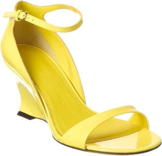 Ferragamo Leather Wedge Sandal