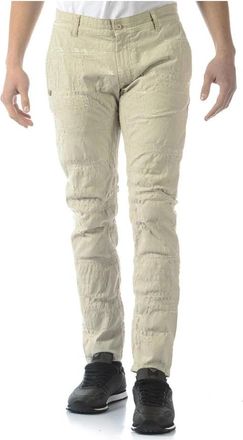 Daniele Alessandrini Jeans - Heren - Chinos - Beige - W30 - Katoen - Broeken