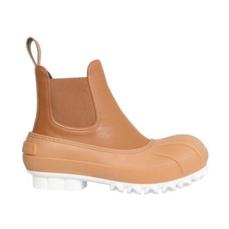 Stella McCartney Schoenen, Dames, Bruin, 38 EU, Polyester, Skyla Platform Enkellaarsjes