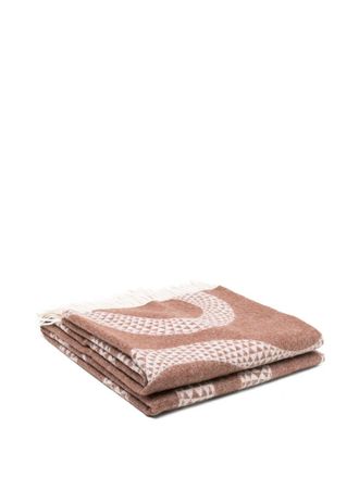 Jonathan Adler Manta de Lana Merino Eden - Chocolate/natural