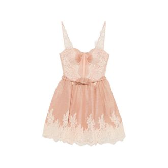 Zimmermann Valiant Lace Trim Mini Dress