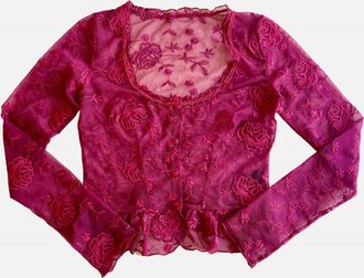 Only Hearts Womens Rosalia Peplum Cardigan In Burgundy
