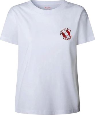 Pepe Jeans London Mujer, Camisetas, Blanco, Talla: S