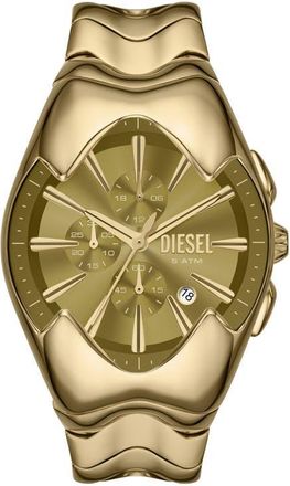Diesel Mercurial Goldtone Tonneau Chronograph Bracelet Watch, 45mm x 28mm at Nordstrom