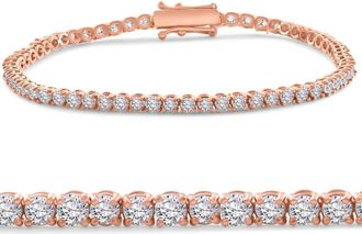 Pompeii3 4 Ct Diamond Tennis Bracelet 14k White, Yellow, or Rose Gold Lab Grown 7