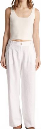 Maison Montagut Danielle Trousers In Ecru