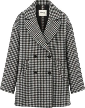 ottod'Ame Double-Breasted Coat - Dames - Mantel - Grijs - 2XS - Jassen