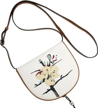 Loewe Pre-owned Cross Body Bags, female, White, Size: ONE SIZE Pre-owned Leather shoulder-bags