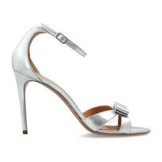 Ferragamo High Heel Sandals, female, Gray, Size: 7 1/2 US Roxy Heeled Sandals