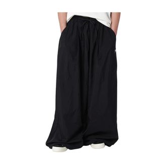 Yohji Yamamoto Wide Trousers, male, Black, Size: S Raw Edge 3 Stripes Wide Pants