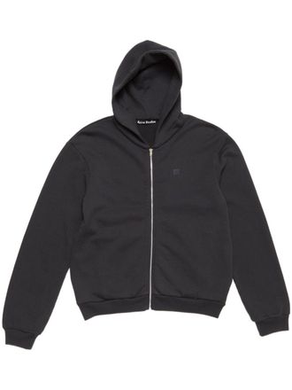 Acne Studios zip-up hoodie - unisex - Organic Cotton - S - Black