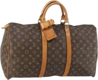 Louis Vuitton Pre-owned Weekend Bags, female, Brown, Size: ONE SIZE Pre-owned Weekend Bag