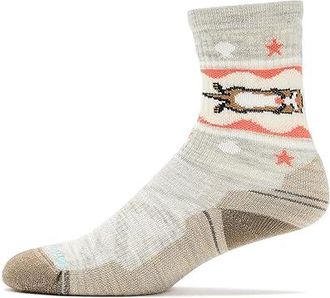 Smartwool Hike Light Cushion Otter Float Crew Socks Womens Crew Cut Socks Shoes Ash : SM (Womens Shoe 4-6.5), Merino/Nylon/Wool